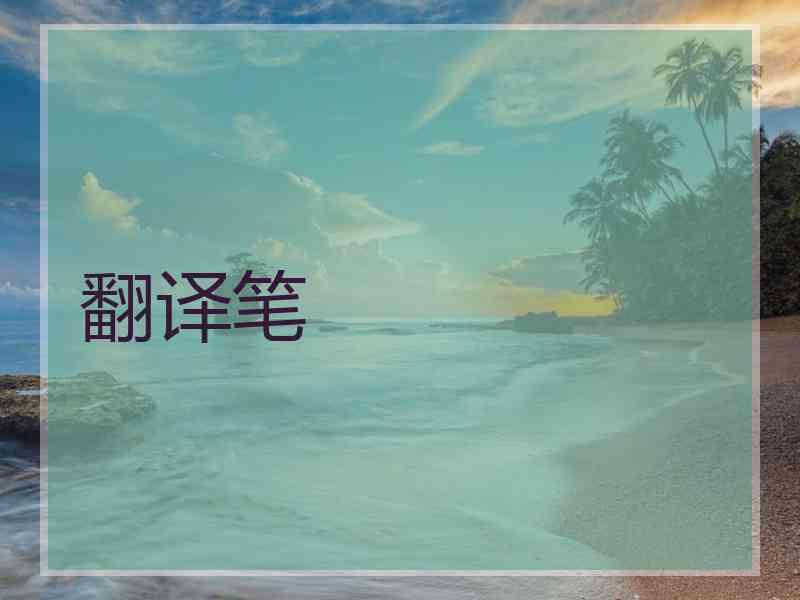 翻译笔