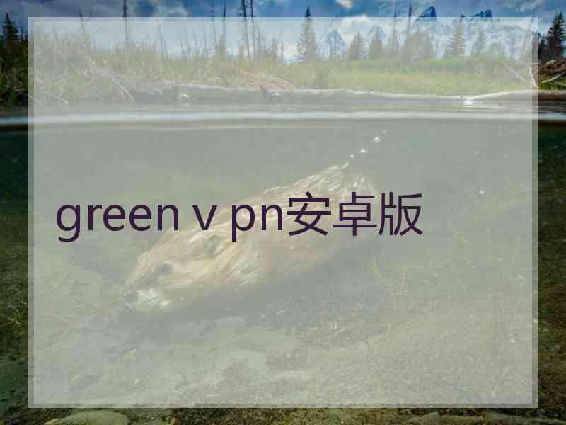 greenⅴpn安卓版