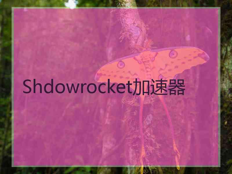 Shdowrocket加速器