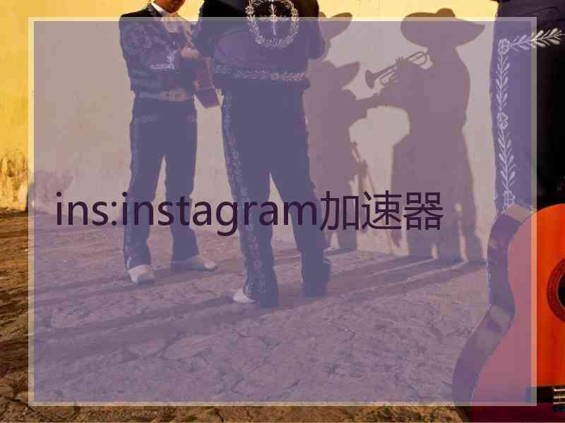 ins:instagram加速器