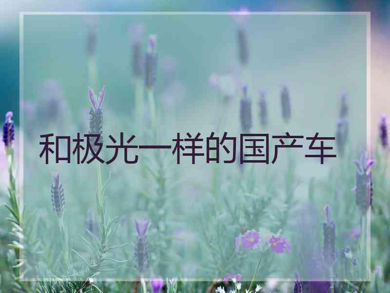 和极光一样的国产车