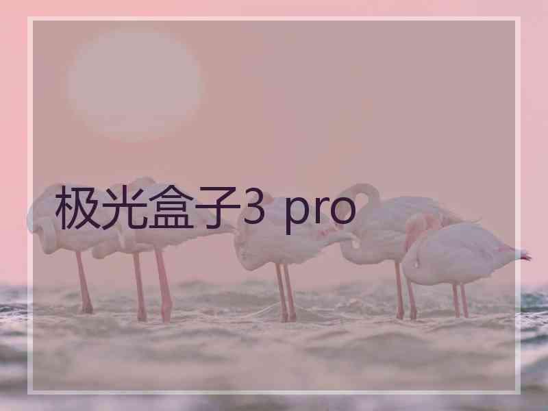 极光盒子3 pro