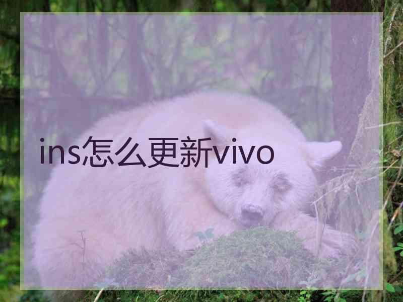 ins怎么更新vivo