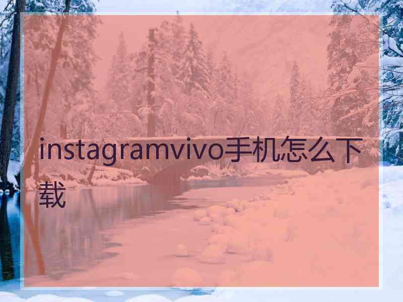 instagramvivo手机怎么下载