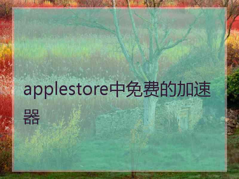 applestore中免费的加速器