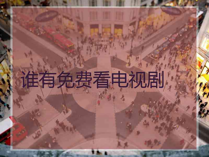 谁有免费看电视剧