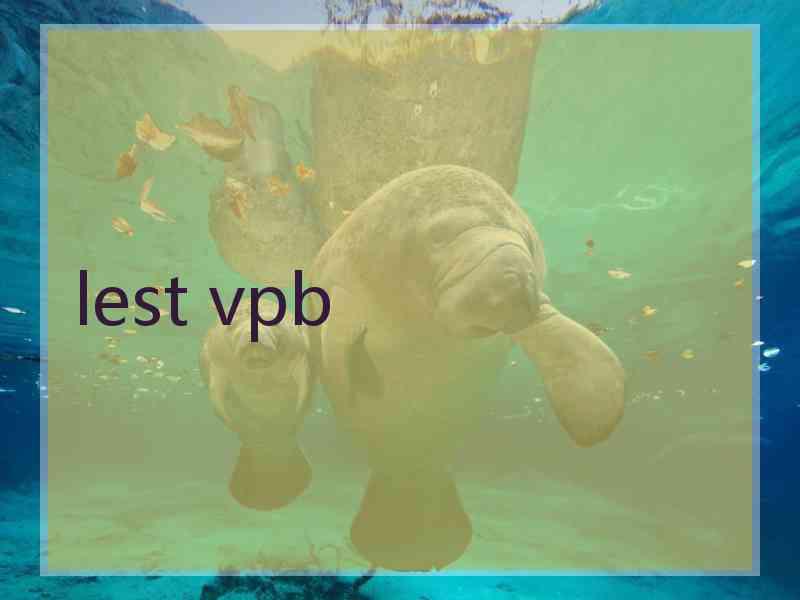 lest vpb