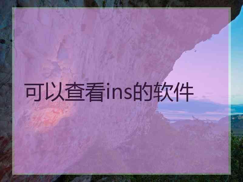 可以查看ins的软件