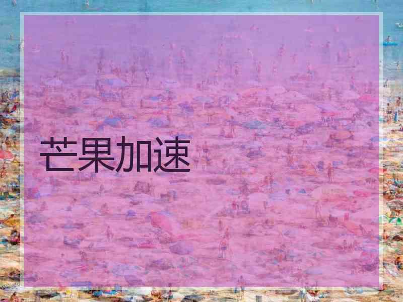 芒果加速
