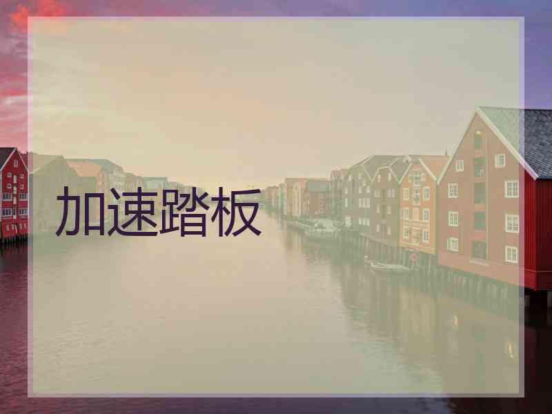 加速踏板