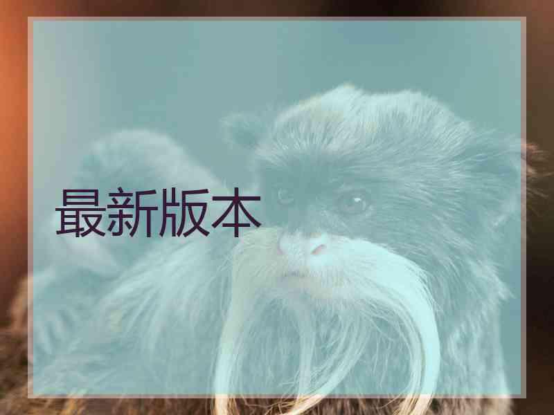 最新版本