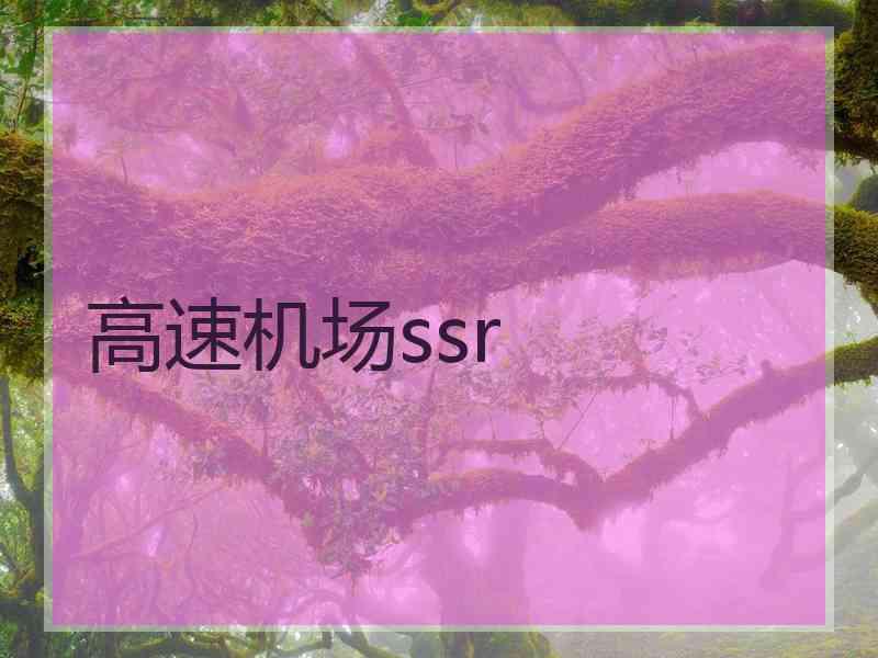 高速机场ssr