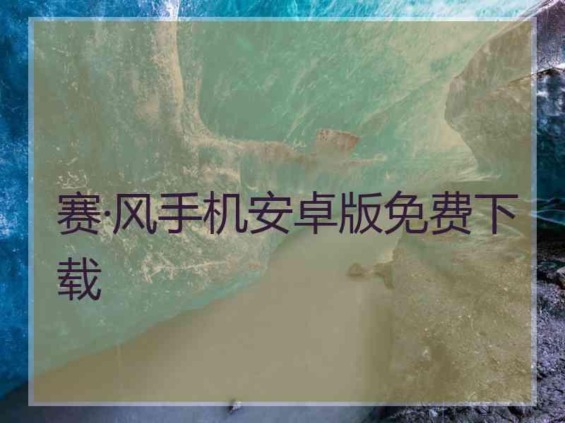 赛·风手机安卓版免费下载