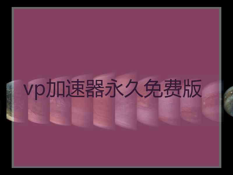 vp加速器永久免费版