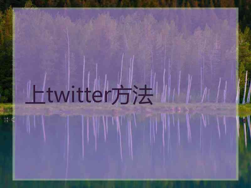 上twitter方法