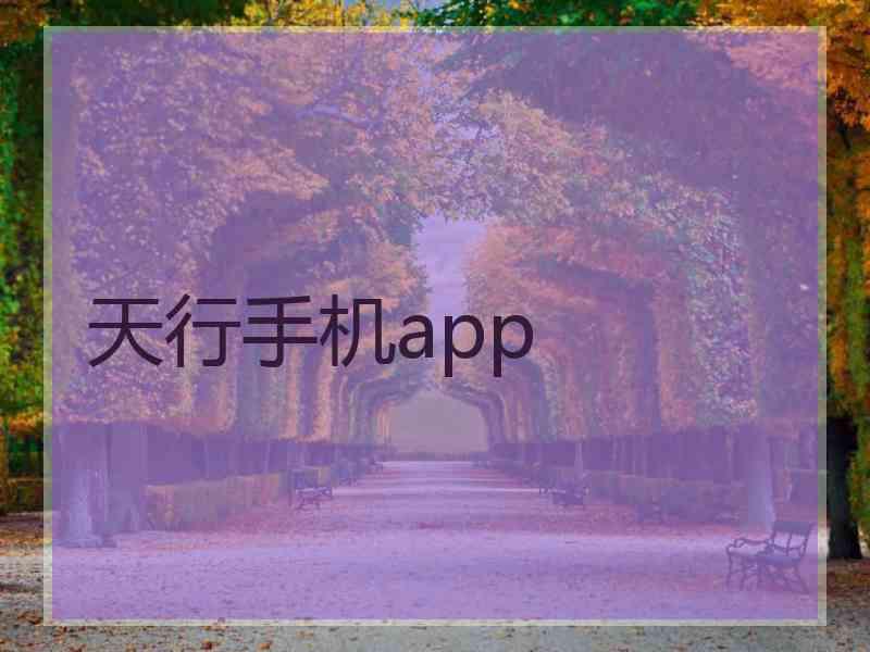 天行手机app