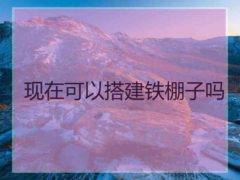 现在可以搭建铁棚子吗