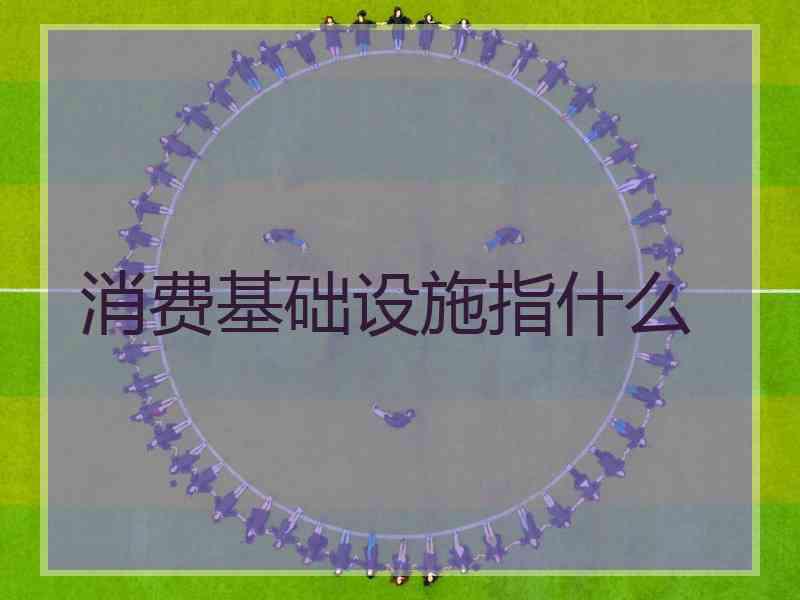 消费基础设施指什么