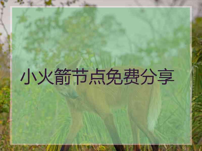 小火箭节点免费分享