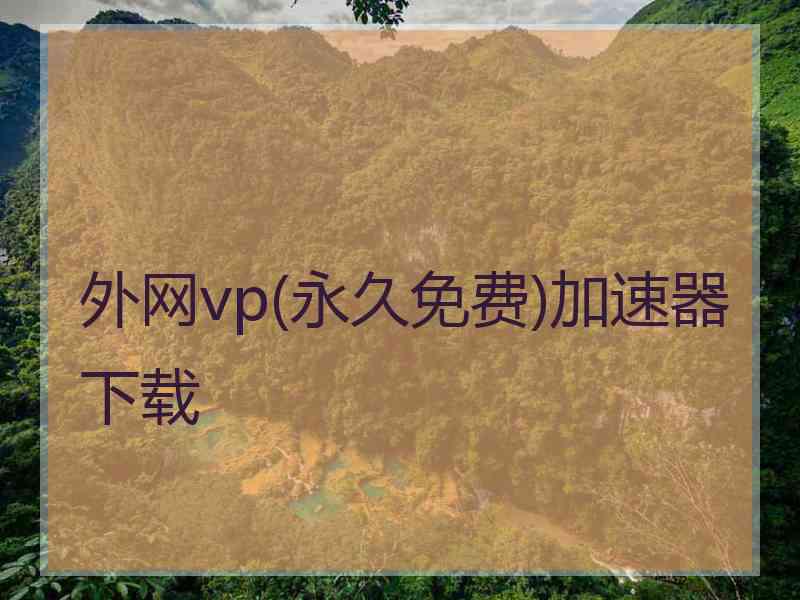 外网vp(永久免费)加速器下载