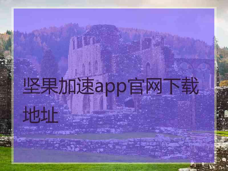 坚果加速app官网下载地址