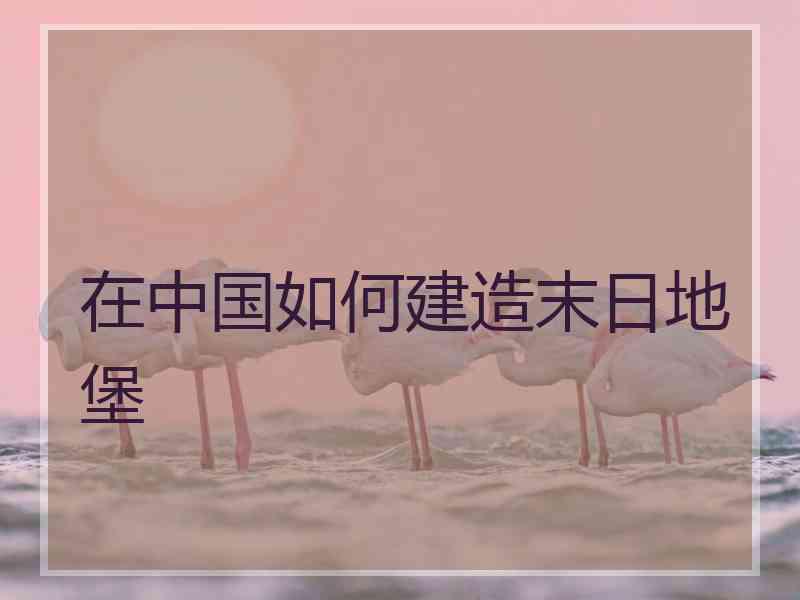 在中国如何建造末日地堡