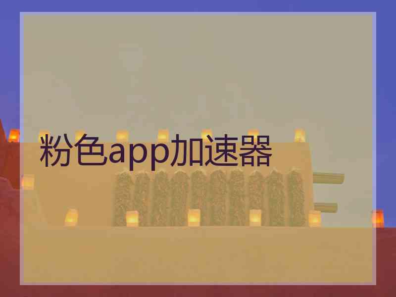 粉色app加速器