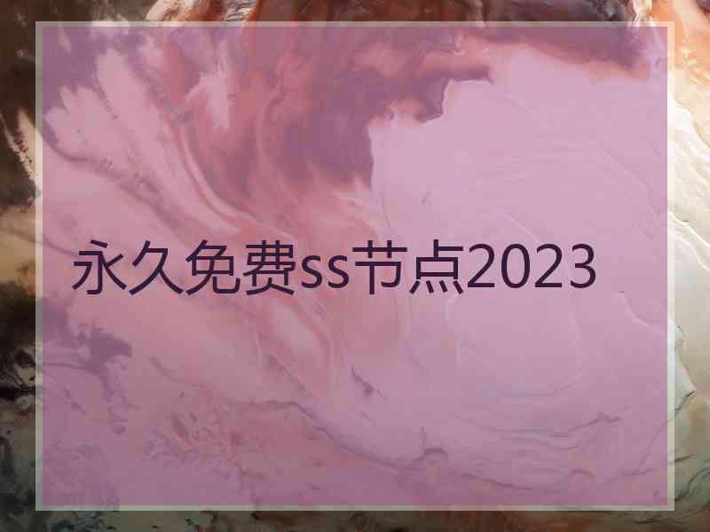 永久免费ss节点2023
