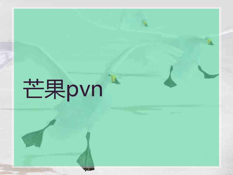 芒果pvn