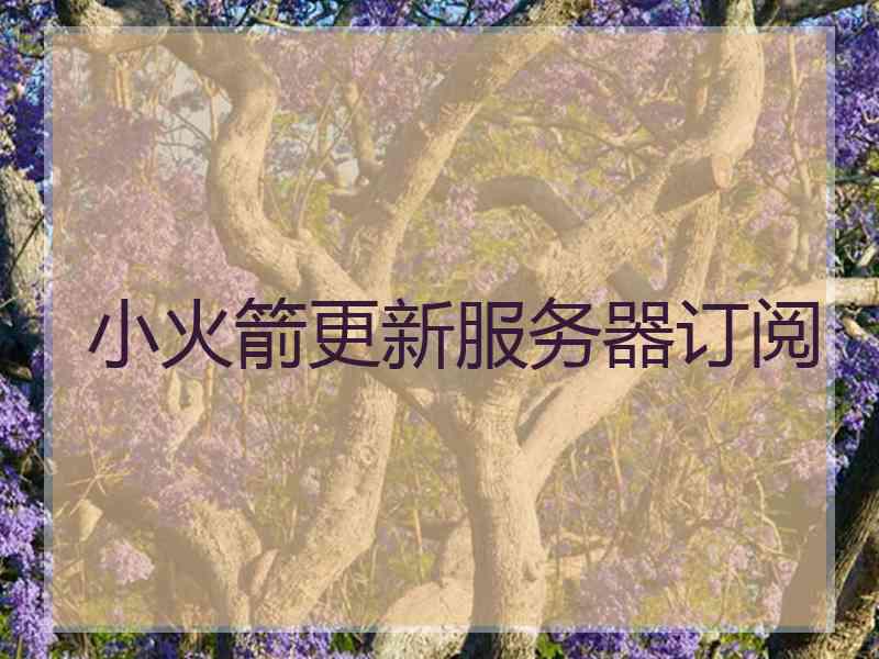 小火箭更新服务器订阅