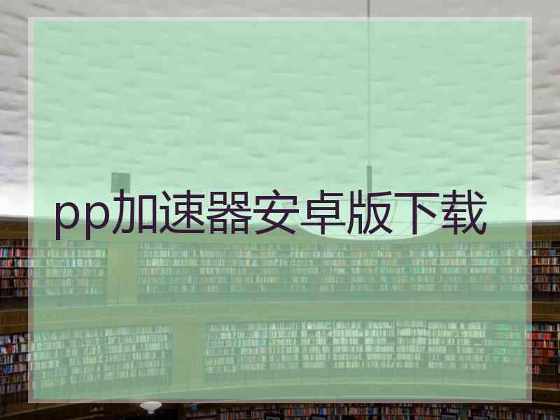 pp加速器安卓版下载