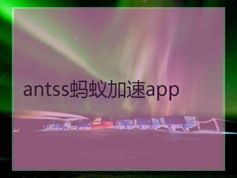 antss蚂蚁加速app