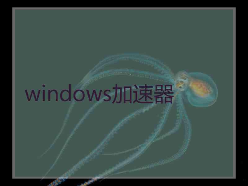 windows加速器