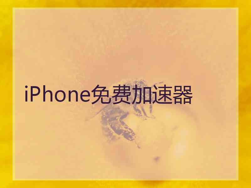 iPhone免费加速器