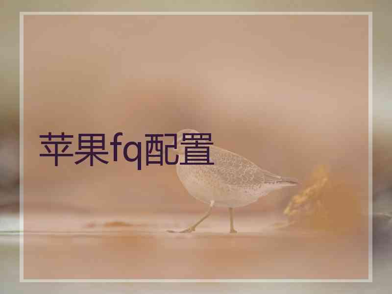 苹果fq配置