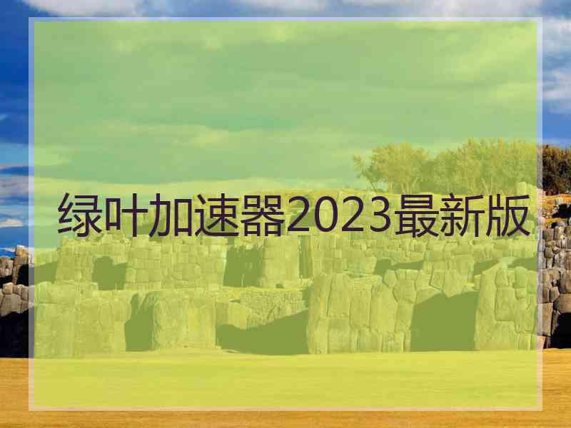 绿叶加速器2023最新版