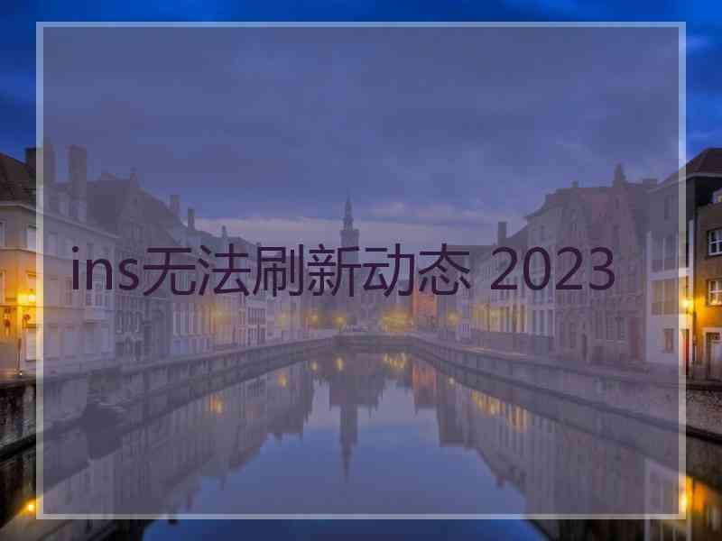 ins无法刷新动态 2023