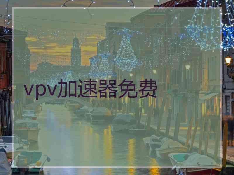 vpv加速器免费