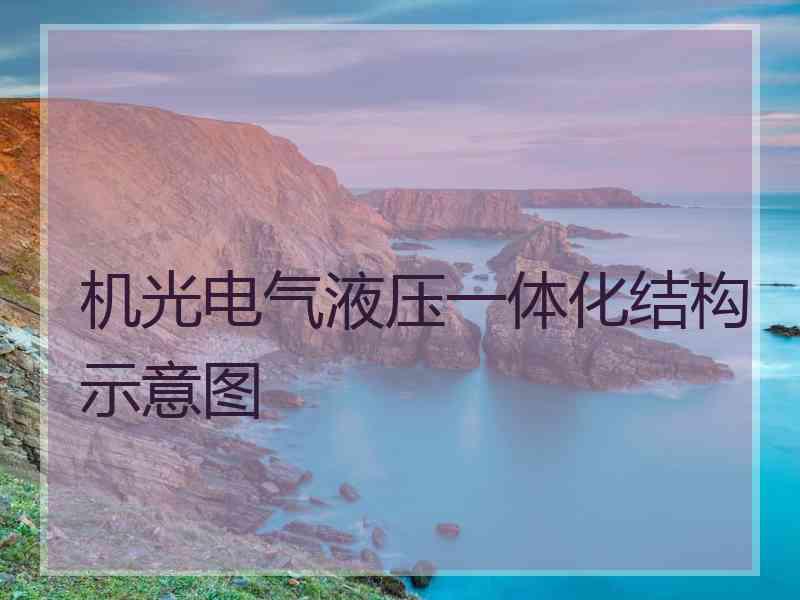 机光电气液压一体化结构示意图