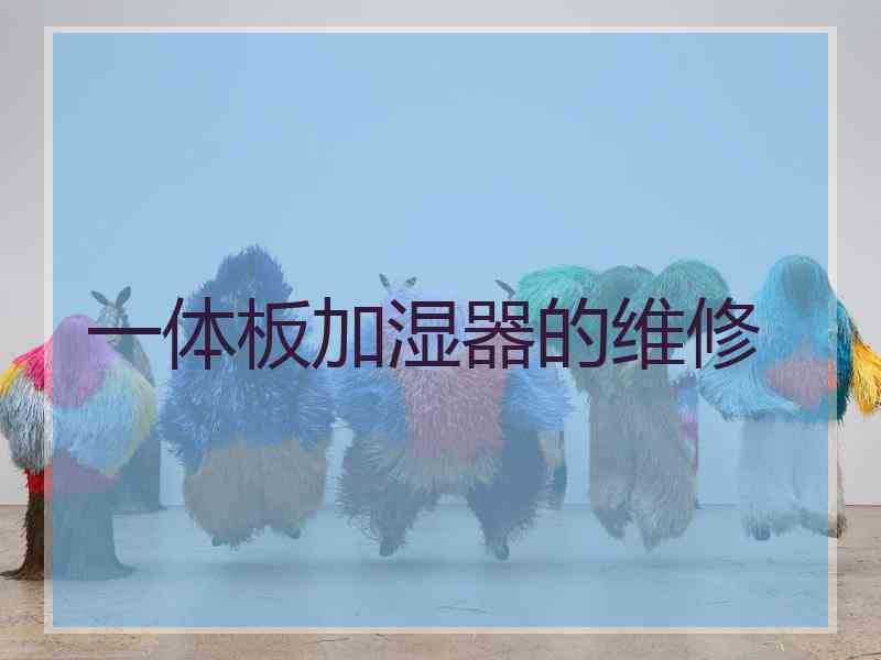 一体板加湿器的维修