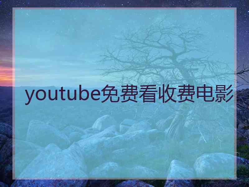 youtube免费看收费电影