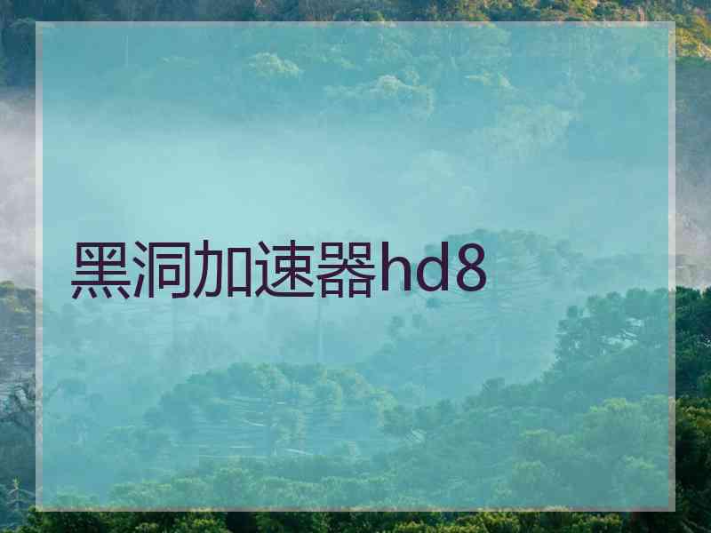 黑洞加速器hd8