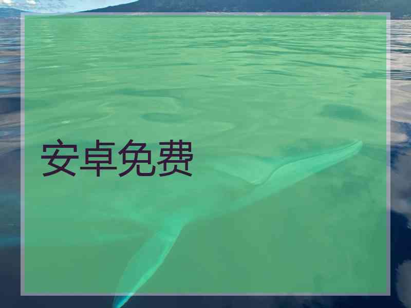 安卓免费