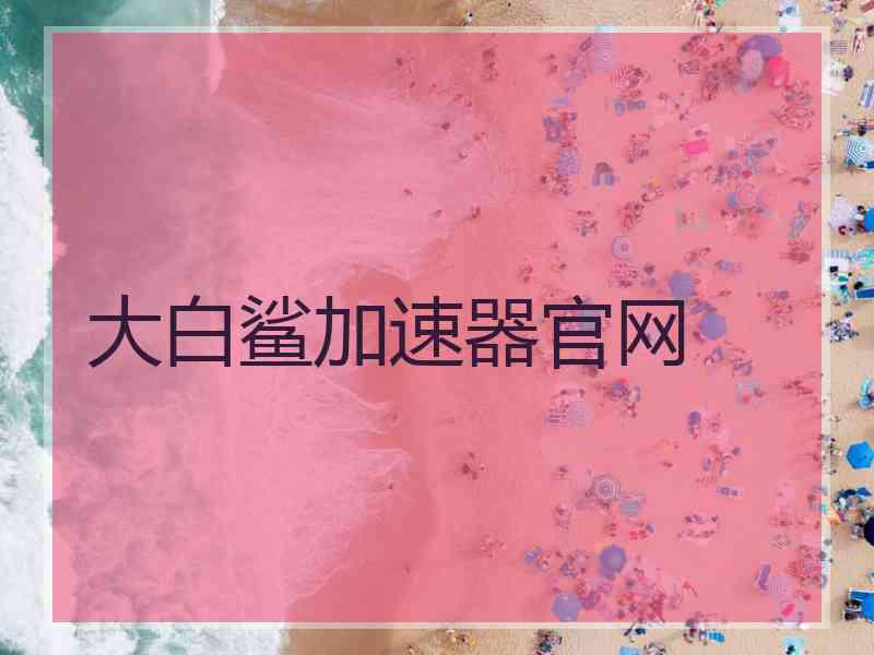 大白鲨加速器官网