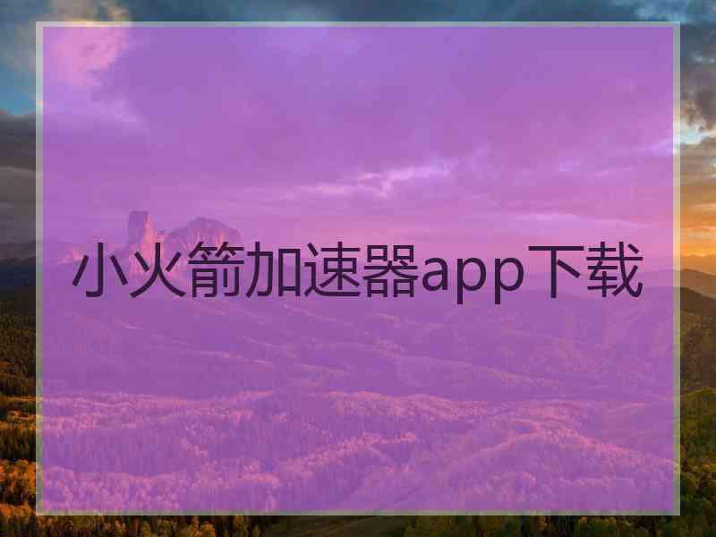 小火箭加速器app下载