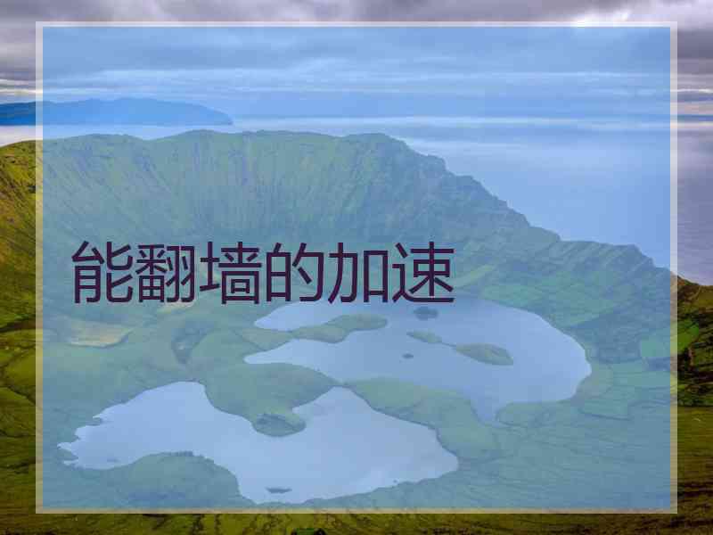 能翻墙的加速