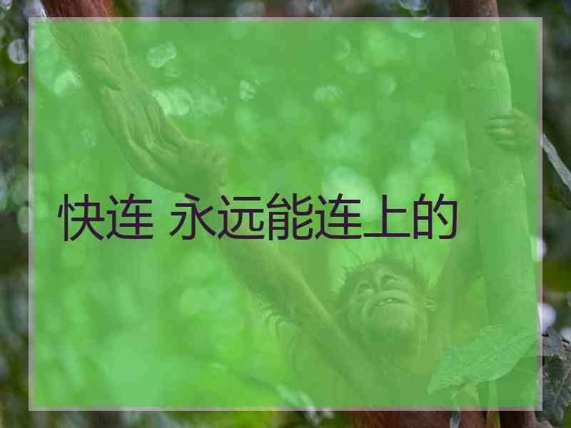 快连 永远能连上的