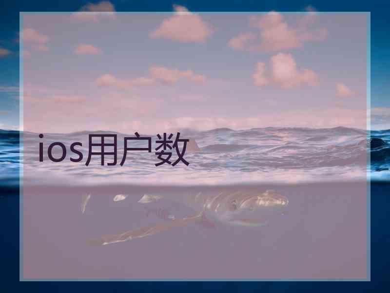 ios用户数