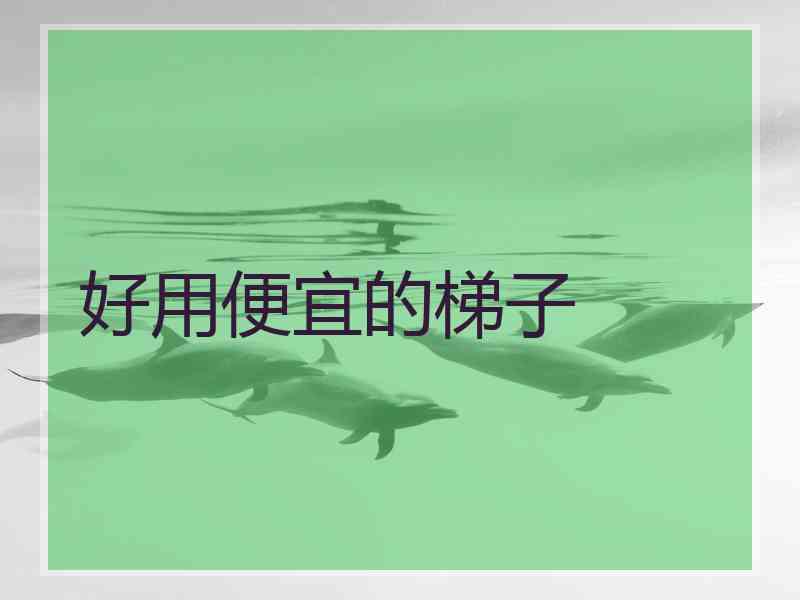 好用便宜的梯子