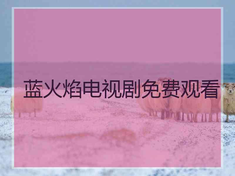 蓝火焰电视剧免费观看